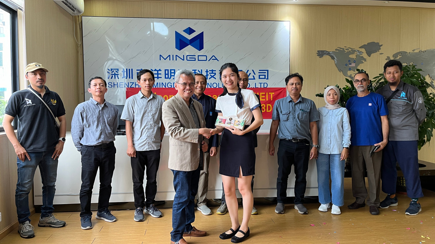 Indonesian University Team from ITS Visit MINGDA for 3D Printing Exchange