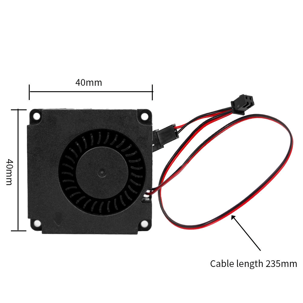 Turbofan 4010 Lüfterkabellänge 235 mm mit Anschluss für 3D-Drucker der Magician-Serie