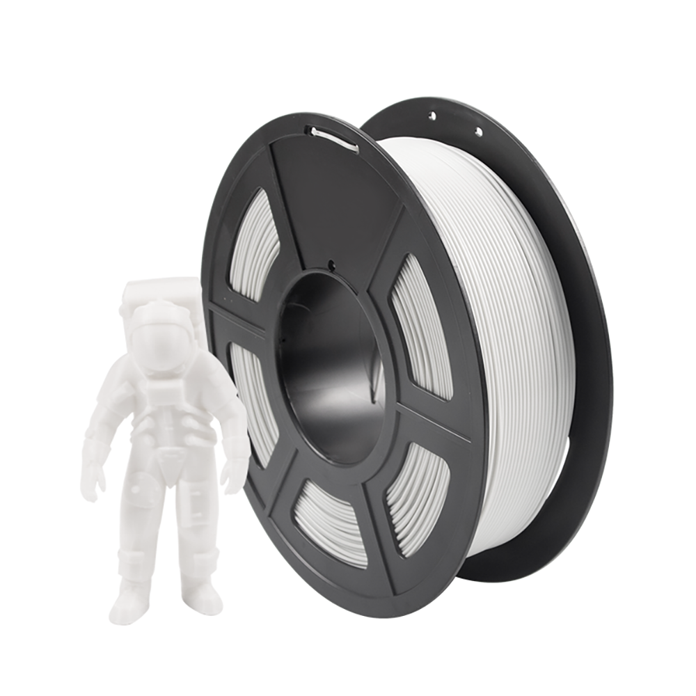 MINGDA White Color PLA Filament, 1.75mm for 3D Printer, 1kg(2.2lbs), White