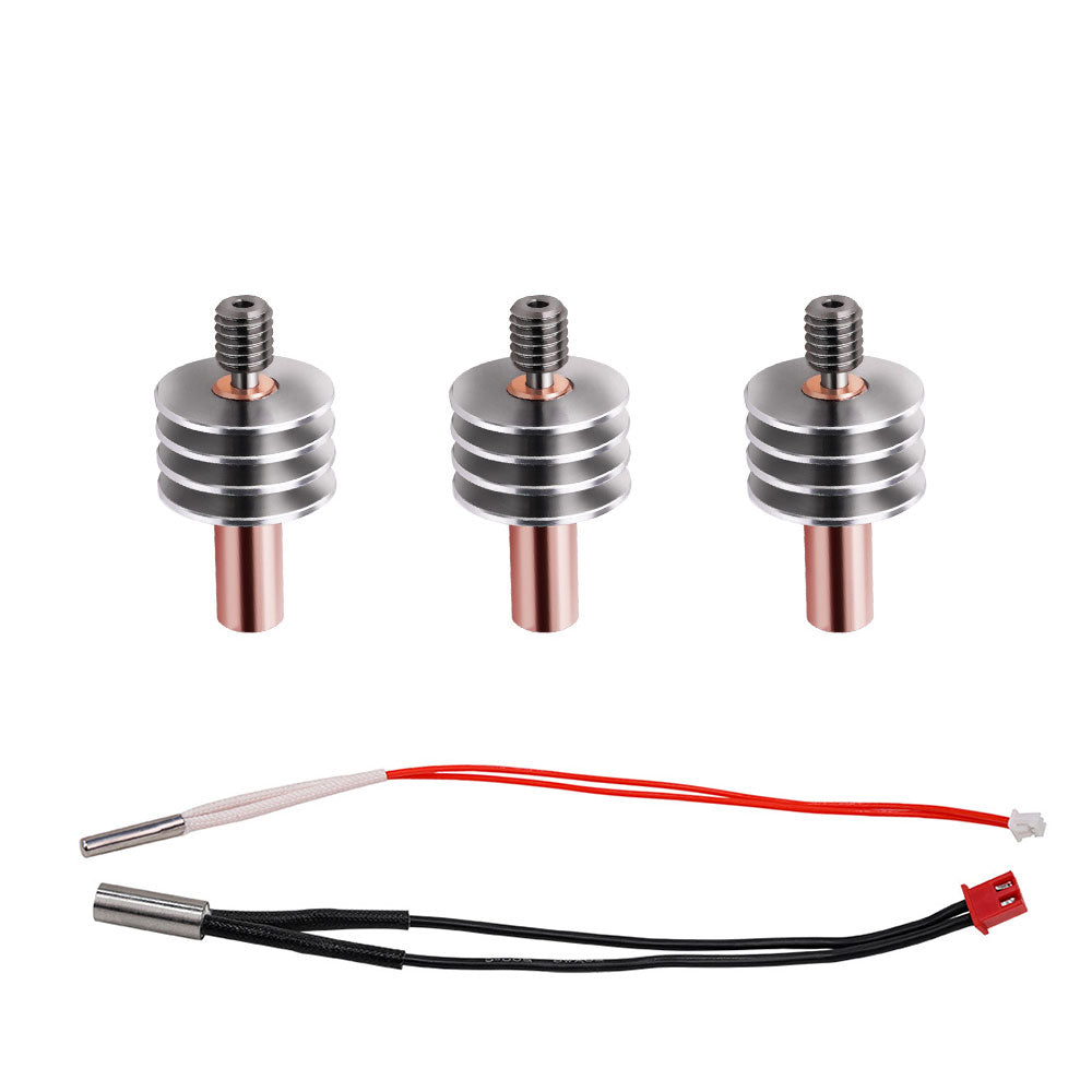 Upgrade All Metal Heatbreak, High-Temperature Metal Titanium Alloy Throat Tube Replacement Fits + Thermistor for Magician Series 3D Printer