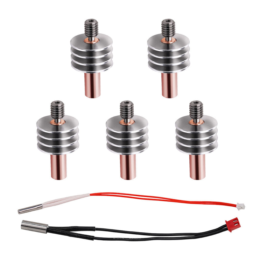 Upgrade All Metal Heatbreak, High-Temperature Metal Titanium Alloy Throat Tube Replacement Fits + Thermistor for Magician Series 3D Printer