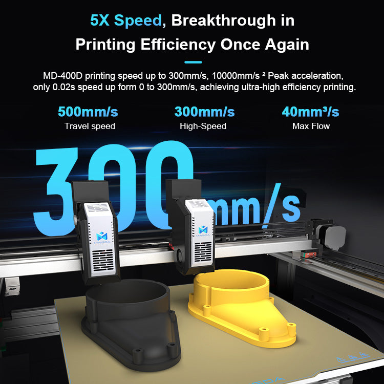 MD-400D IDEX Hyper Speed 3D-Drucker