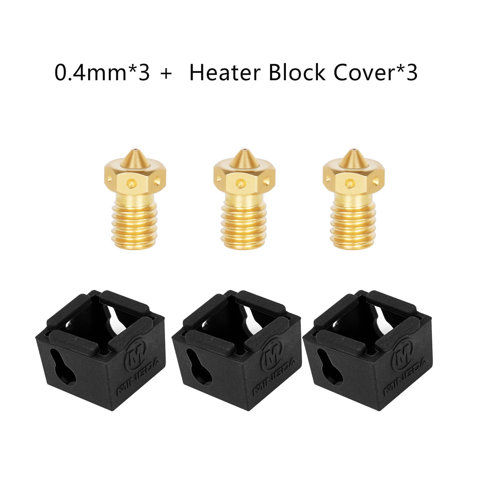 3 Stück Hotend Socken und Düsen