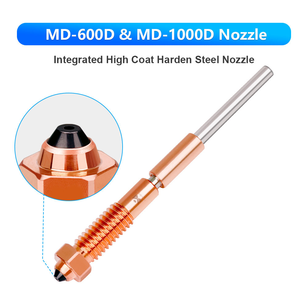 5pcs MD-600D & MD-1000D Integrated High Coat Harden Steel Nozzle (Free shipping)