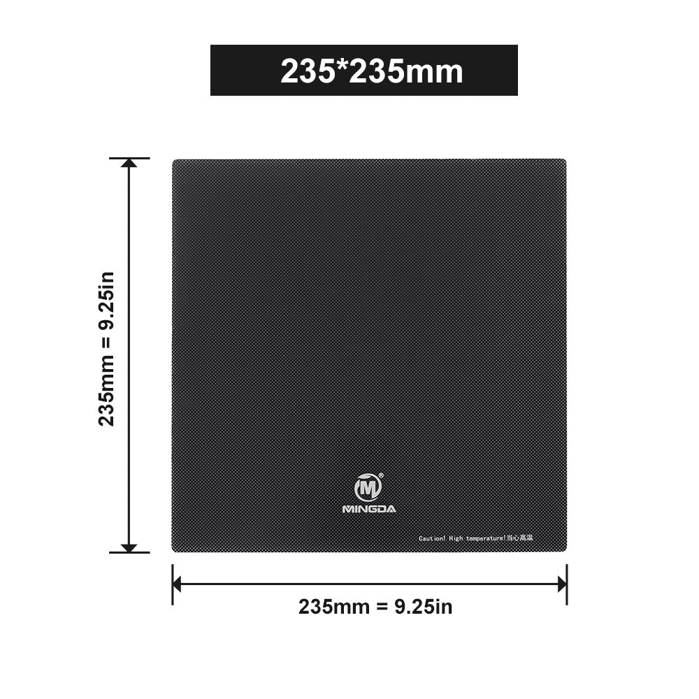 235 x 235 mm Bett aus gehärtetem Glas für Magician X